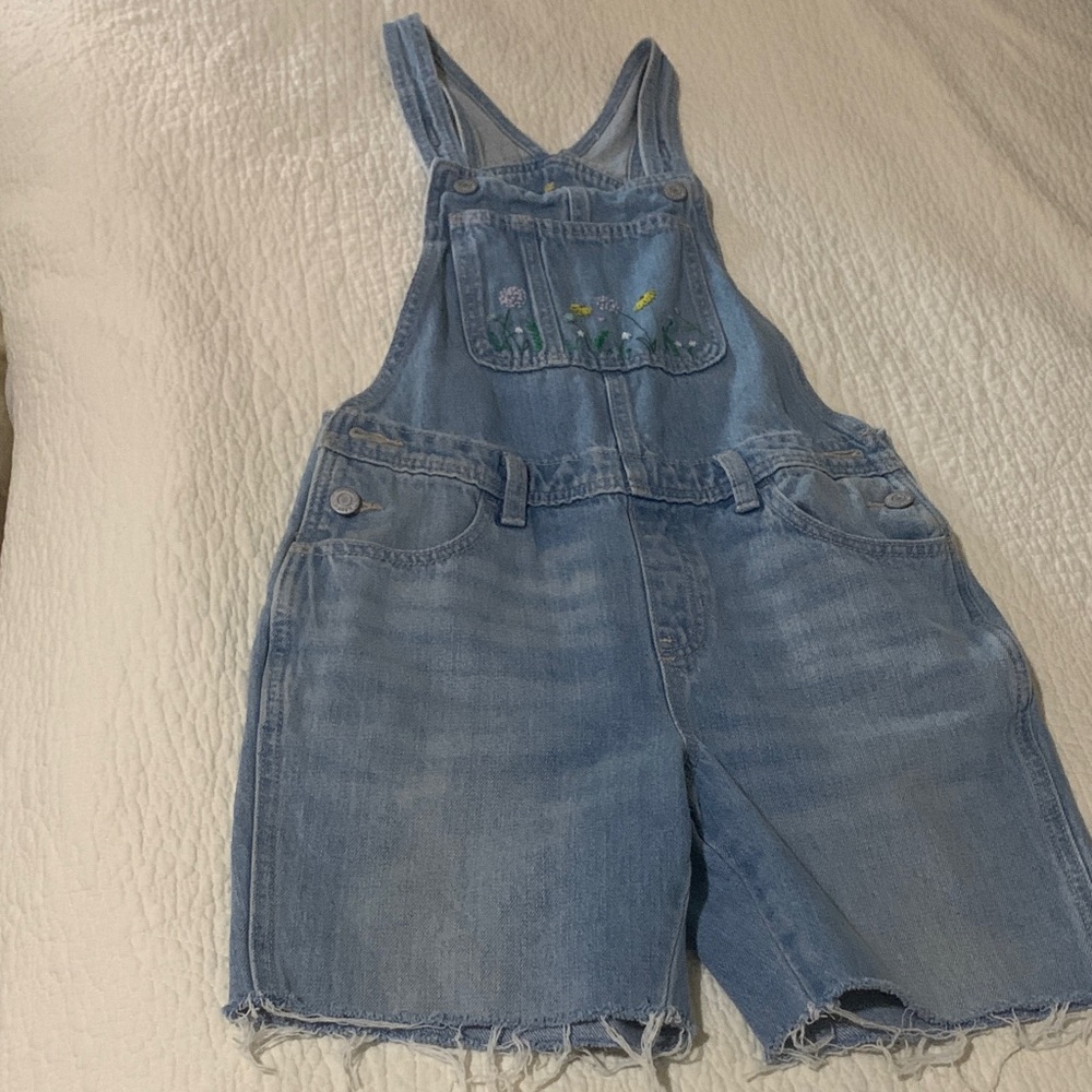 Old Navy Kids Light Blue Denim Overalls